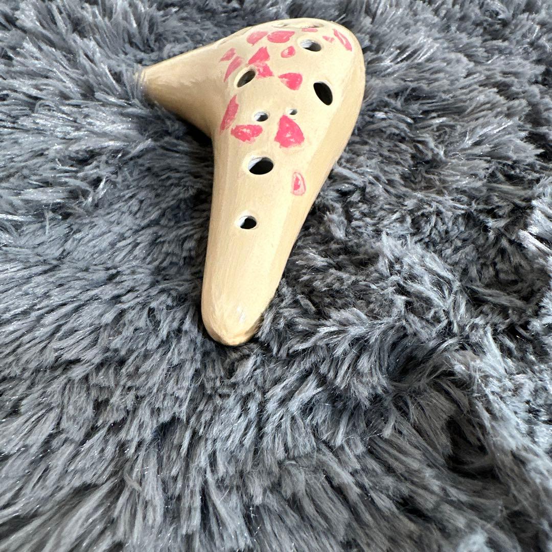 高級 CLAYTONE AC 蘭 オカリナ 花柄 管楽器