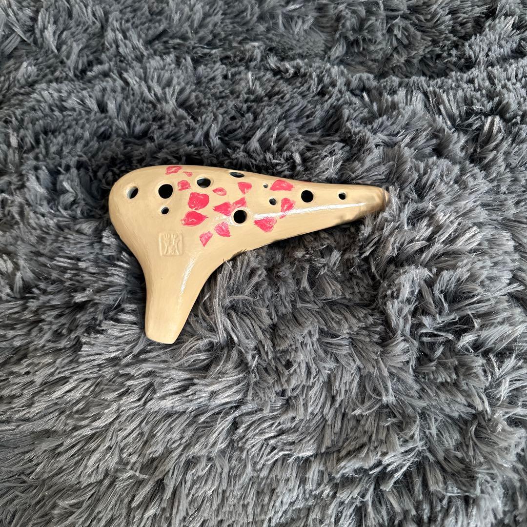 高級 CLAYTONE AC 蘭 オカリナ 花柄 管楽器