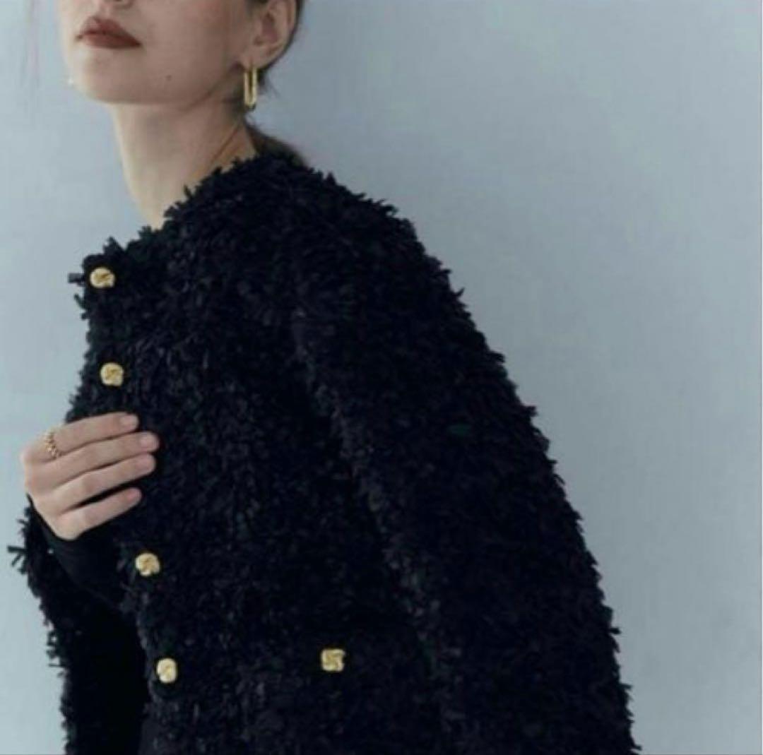 【最終価格】BLUELEAブルレア Tweedy cardigan jacket