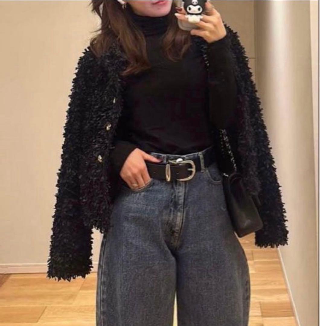 【最終価格】BLUELEAブルレア Tweedy cardigan jacket