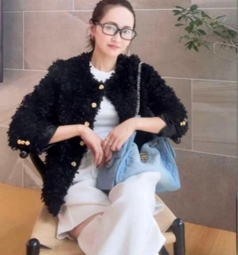 【最終価格】BLUELEAブルレア Tweedy cardigan jacket