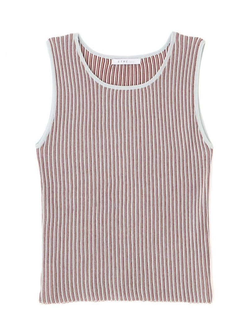 入手困難 ETRE TOKYO 新作 完売 マルチストライプニットタンクトップ