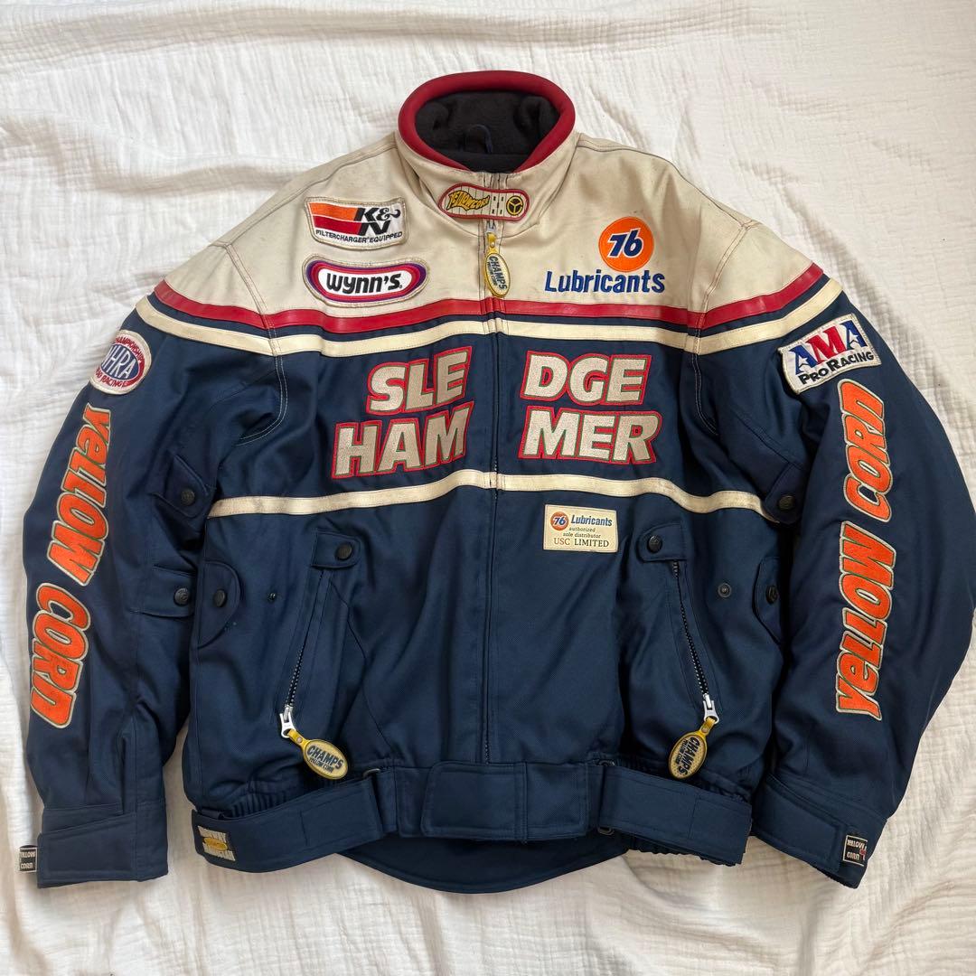 Yellow Corn Sledge Hammer ジャケット　バイク　3L