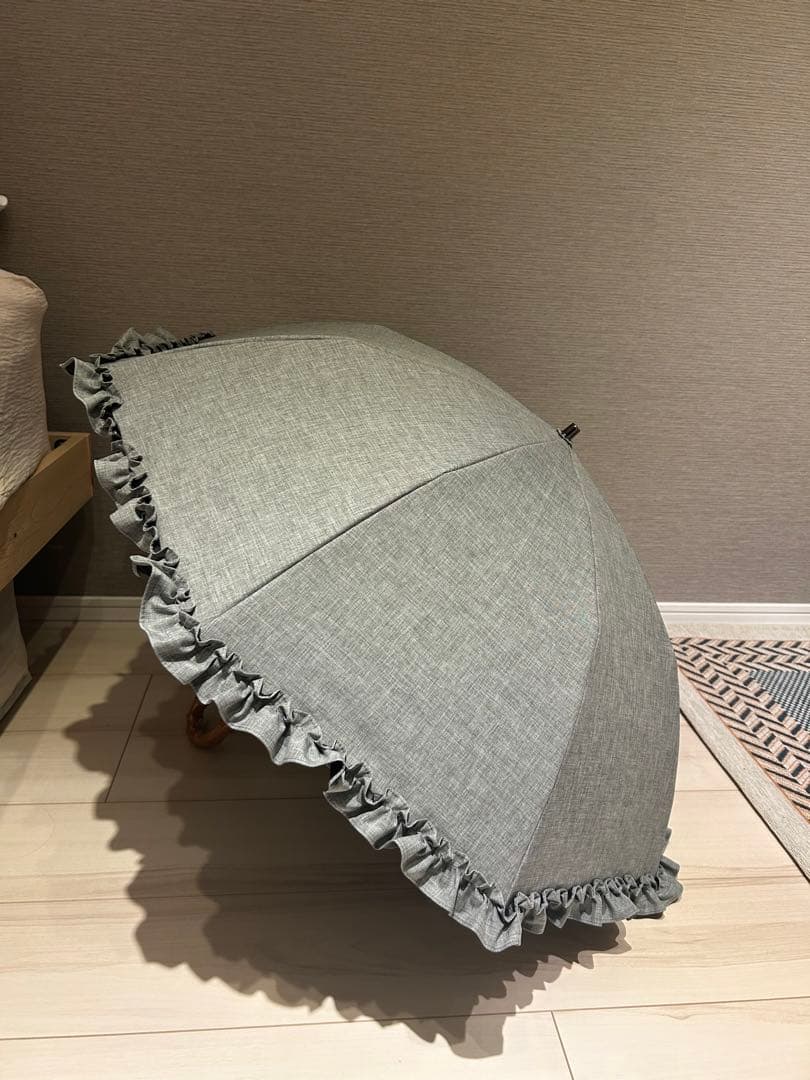 芦屋ロサブラン　2段折日傘（グレー）