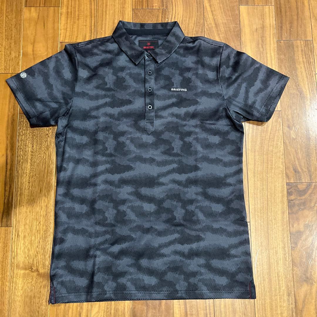 BRIEFING シャツ ブラックカモ M