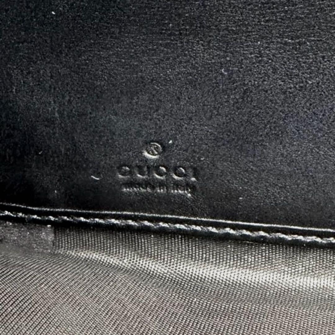 GUCCI グッチ GGマーモント 長財布 ブラック ラウンドファスナー 美品