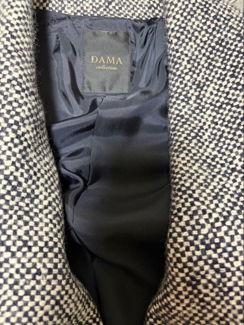 DAMA collection ロングコート　グレー　カシミヤ