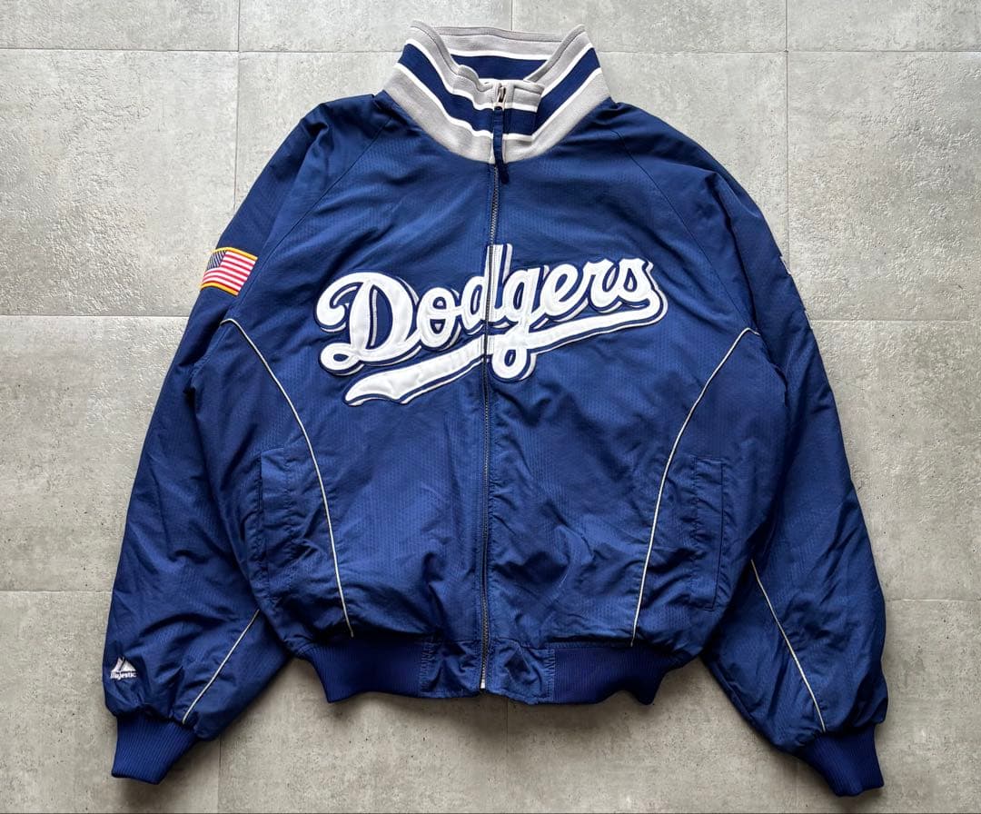 90s ロサンゼルスドジャース　マジェスティック　スタジャン　Mサイズ　大谷翔平