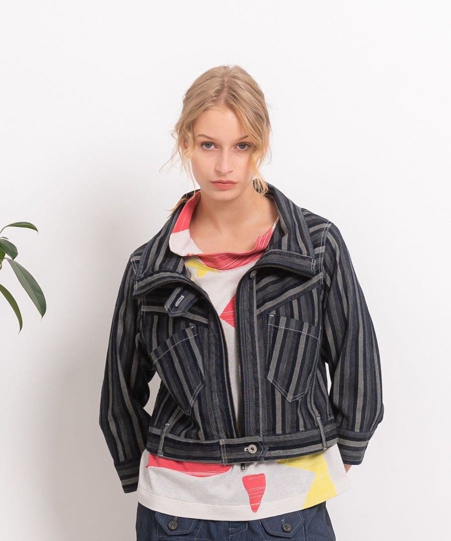 極美品 定価4.7万 2025 キューブキューブ デニムジャケット センソユニコ