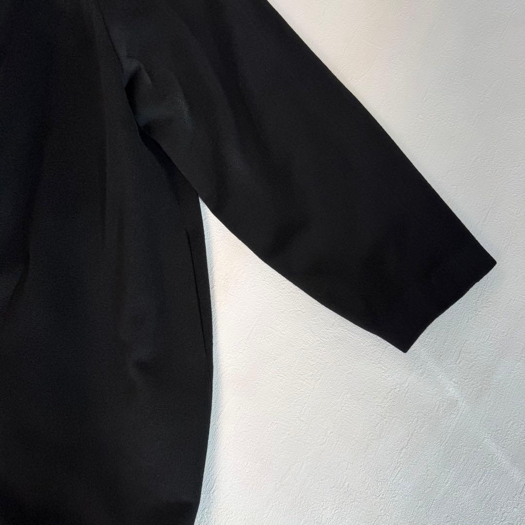美品　カシミア100% ミドルコート　着丈95cm Lサイズ　黒