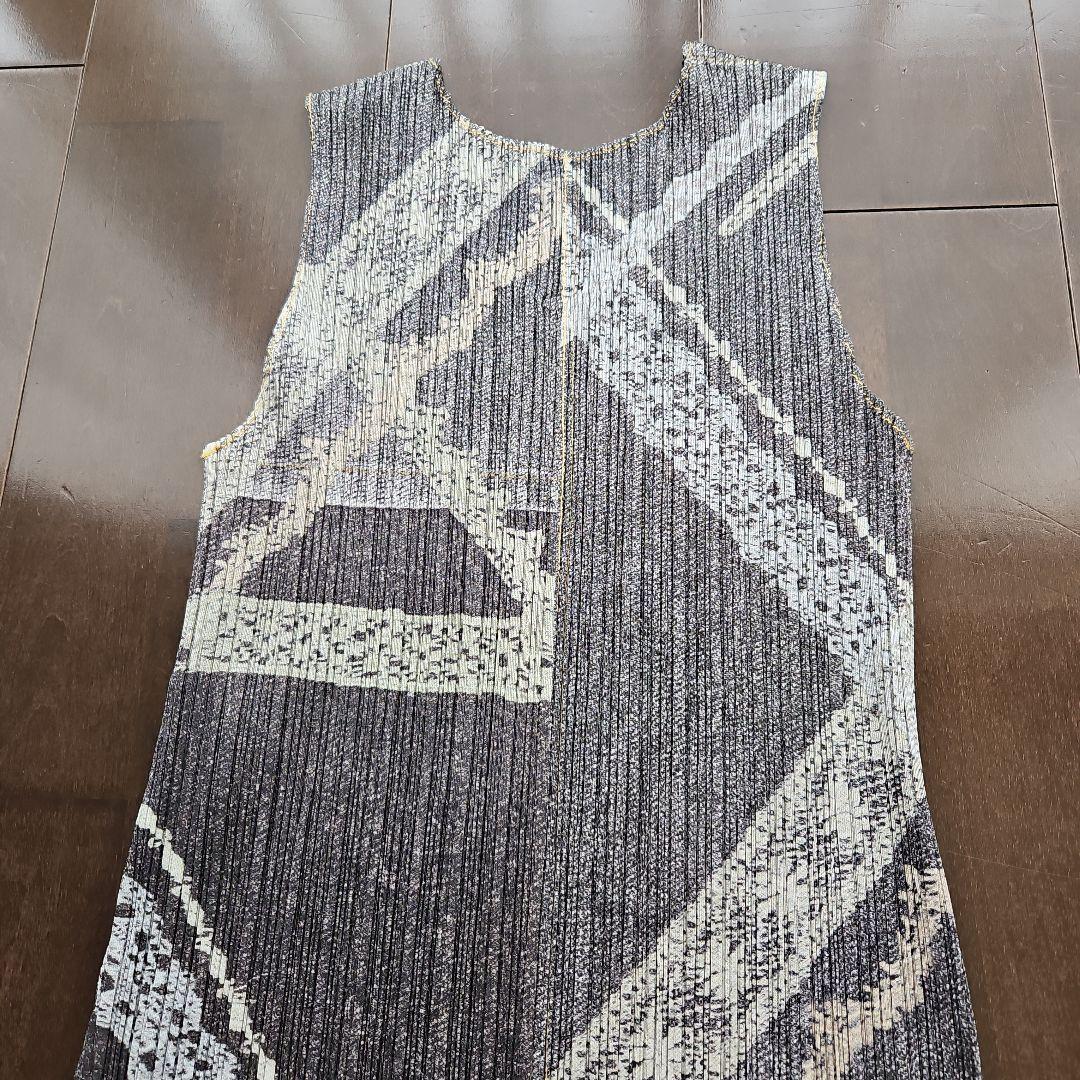 PLEATS PLEASE デニム転写ワンピース サイズ2