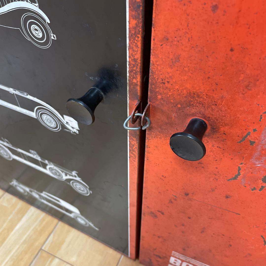 アメリカ　Borg Warner キャビネット　工具箱　アンティーク　棚