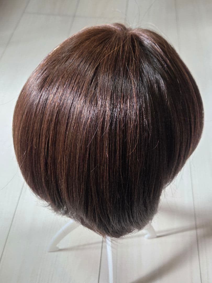 ぱ*だ様 【リネアストリア】天使のマニッシュショート人毛MIXチョコブラウンM