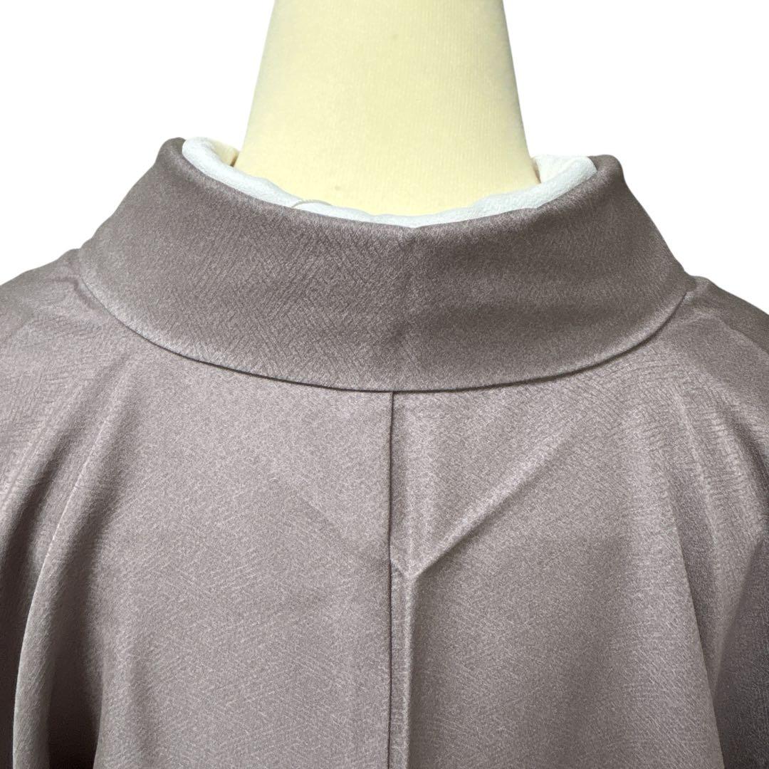 A167愛華 着物 訪問着　袷　刺繍　茶色　暈し　正絹　美品フォーマル