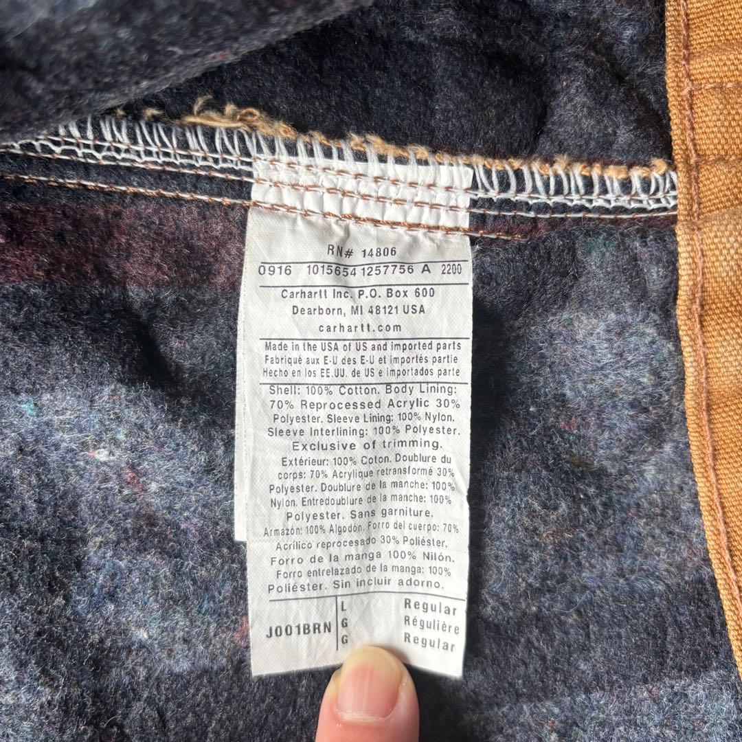 Carhartt カーハート usa製　デトロイト　ジャケット　ダック　L