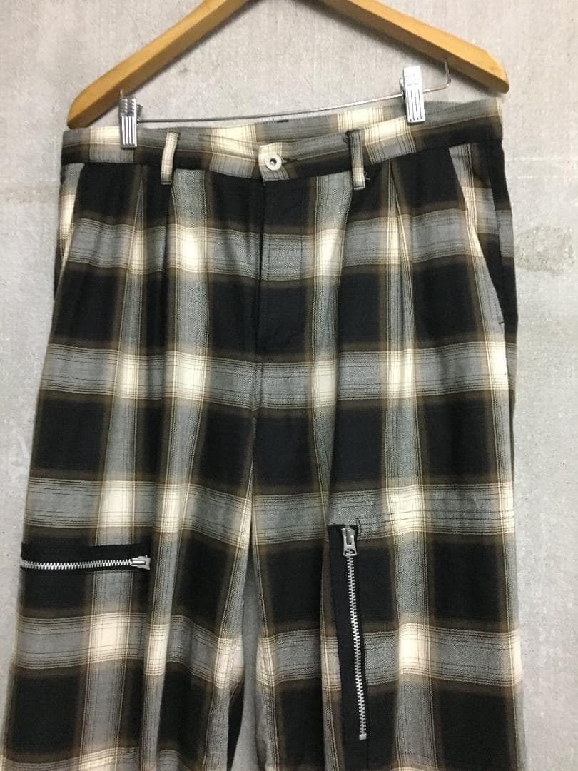 パズリングホーム 24ss オンブレチェック パンツ 4