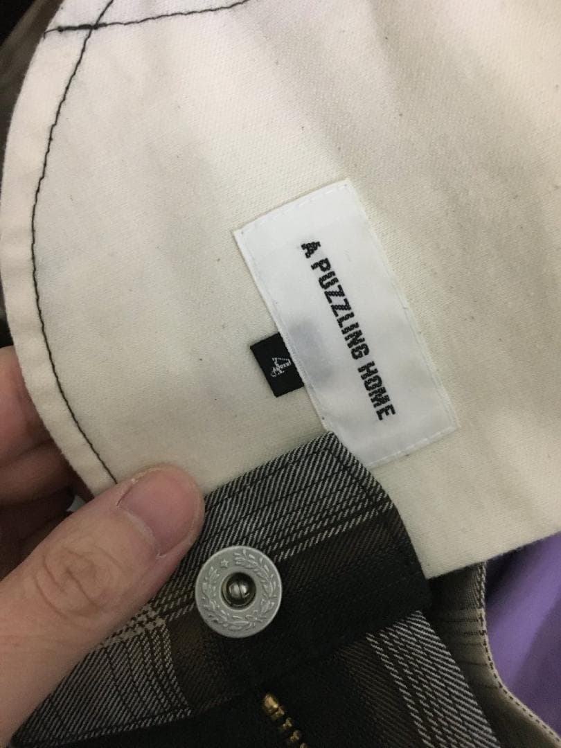 パズリングホーム 24ss オンブレチェック パンツ 4