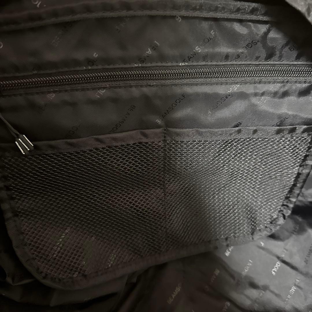 【美品】BEAMS GOLF ボストンバッグ シューズケース付き ブラック