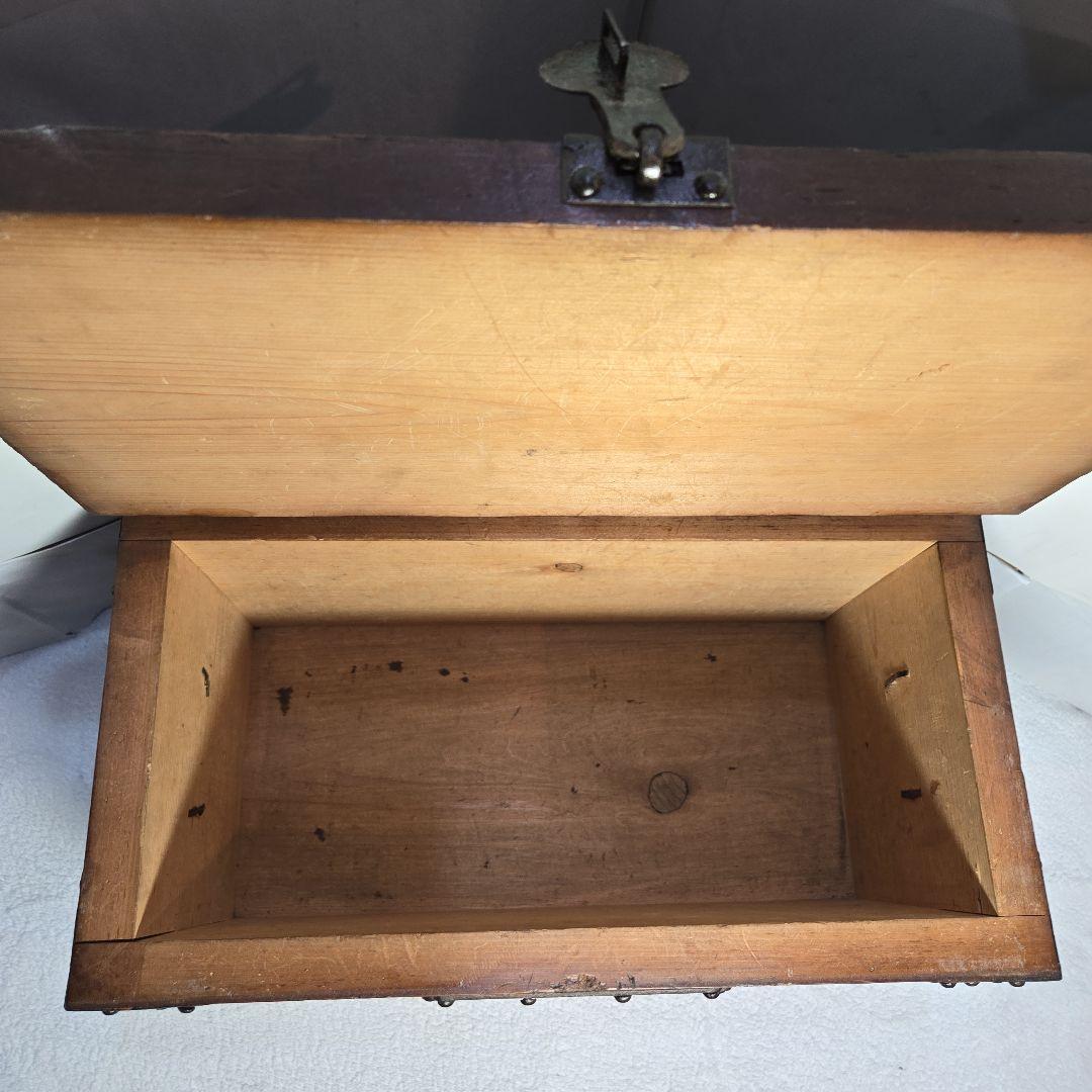 千両箱　鍵付　時代箪笥　古民具　銭函　銭箱　金庫　船箪笥　太鼓鋲　箪笥　木箱