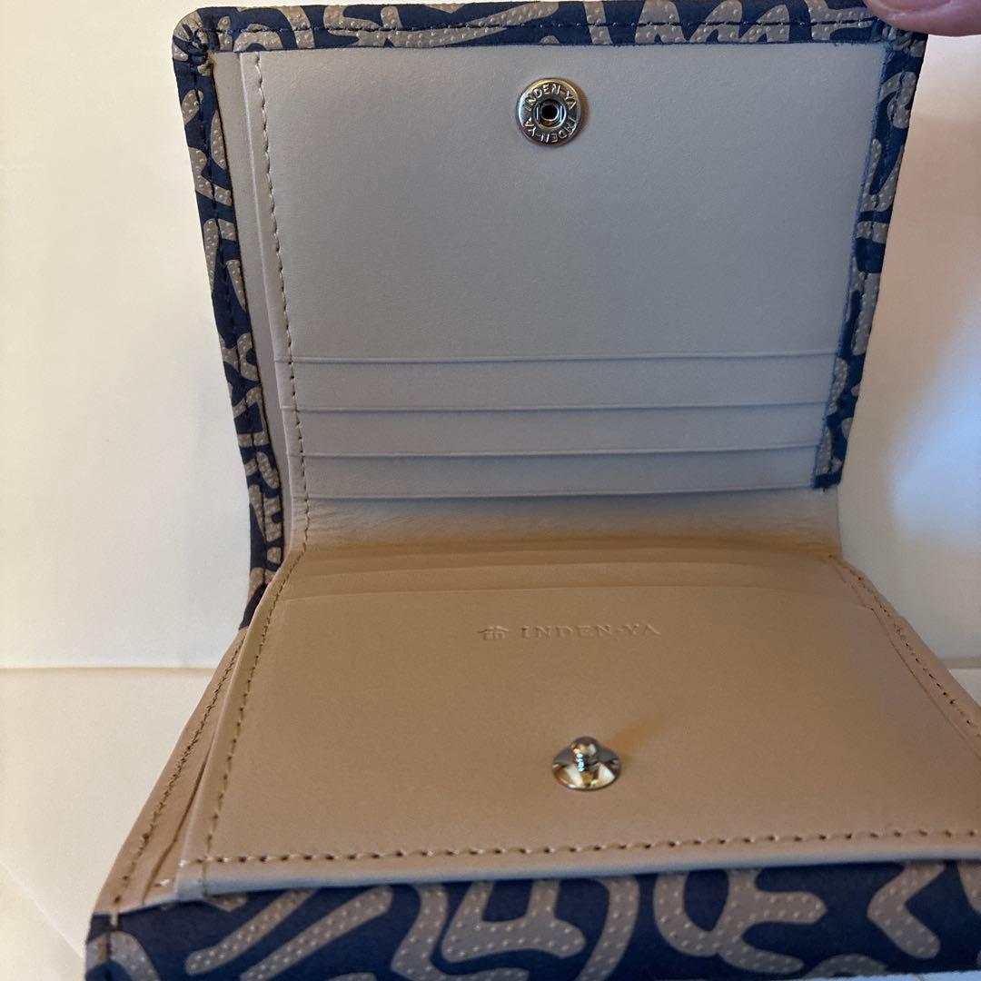 未使用 印傳屋 財布 二つ折り 甲州印伝 インデンヤ