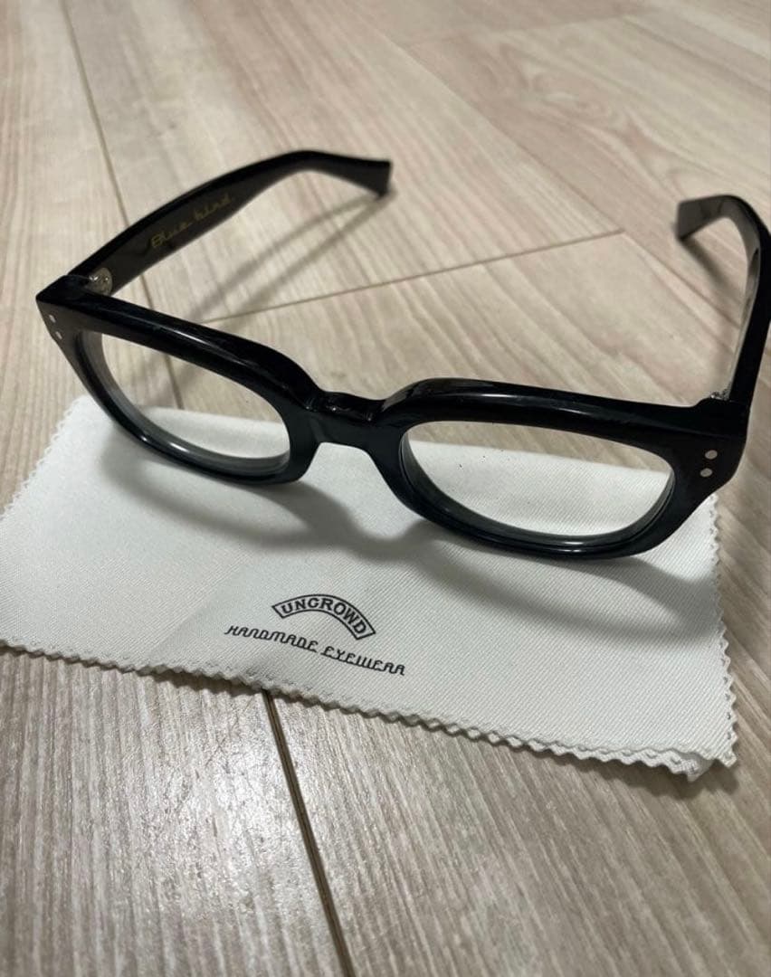 UNCROWD アンクラウド ブルーバード調光眼鏡 ブラック ケース付き