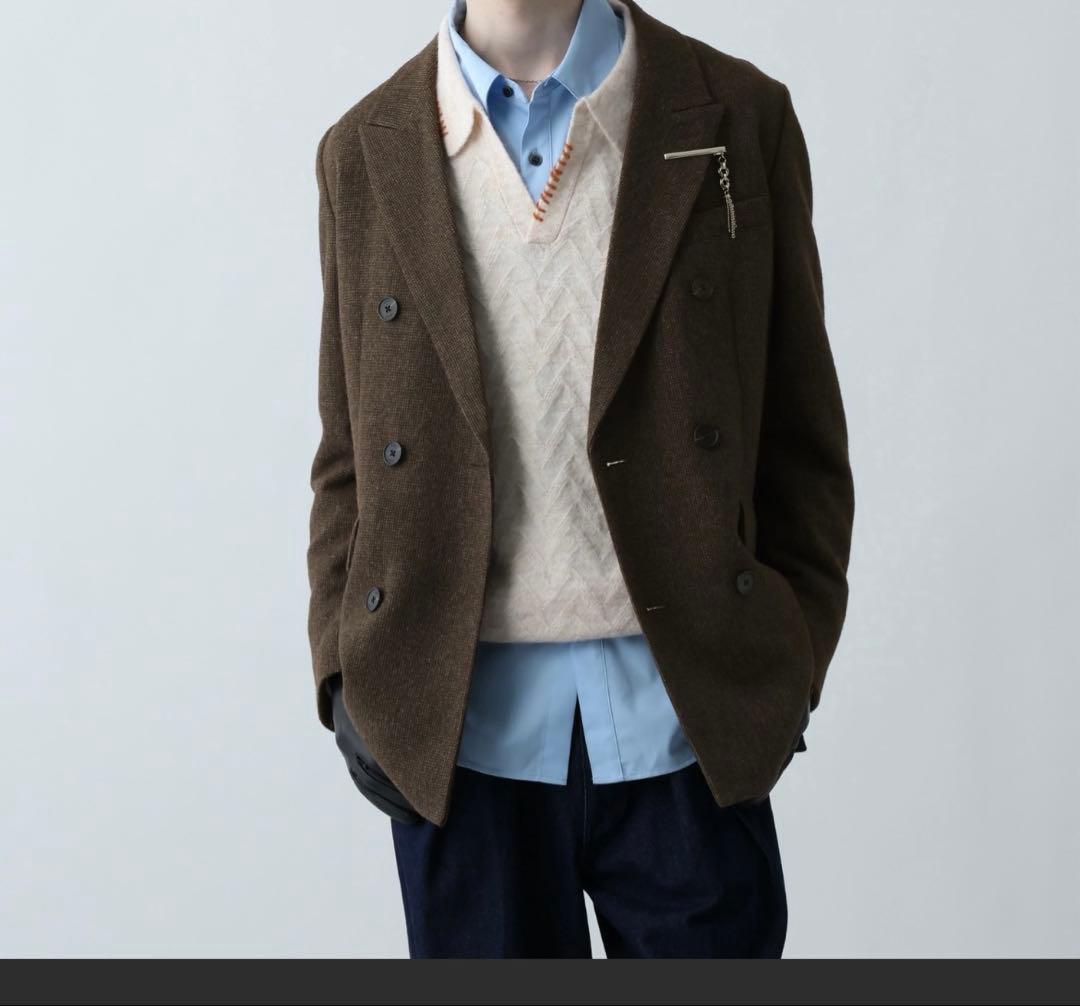 HARE ツイードダブルジャケット　Sサイズ