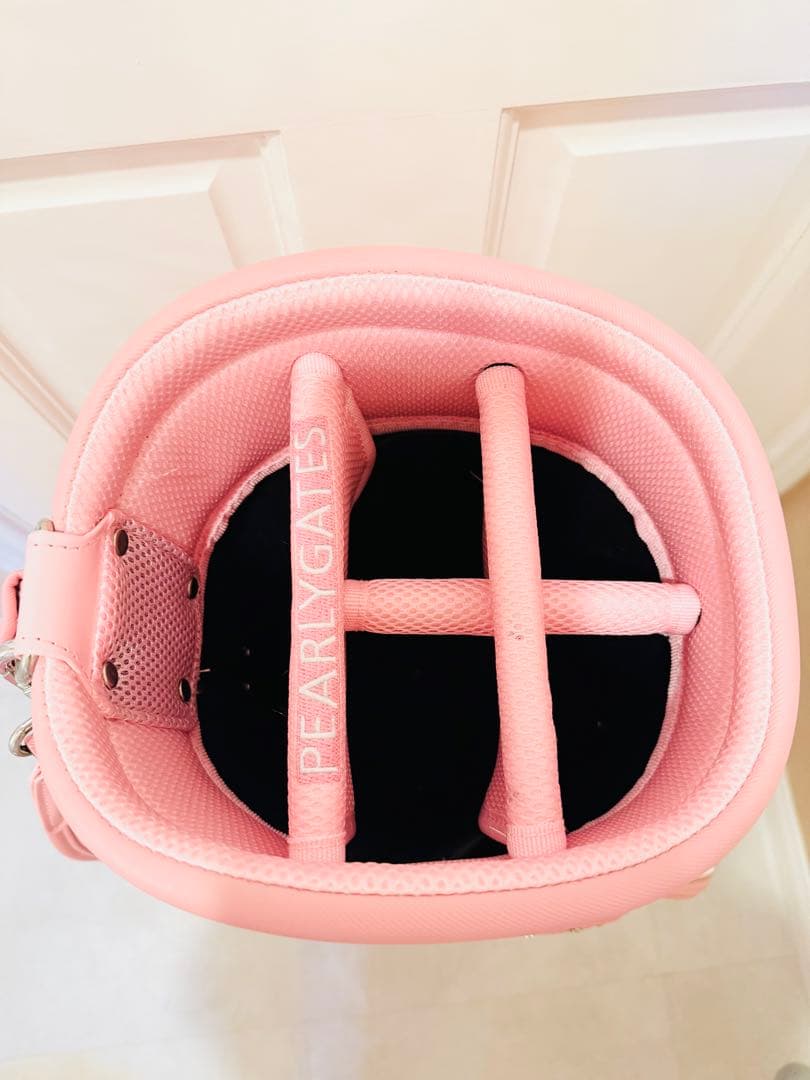 【新品未使用】パーリーゲイツピンクキャディバッグにこちゃん