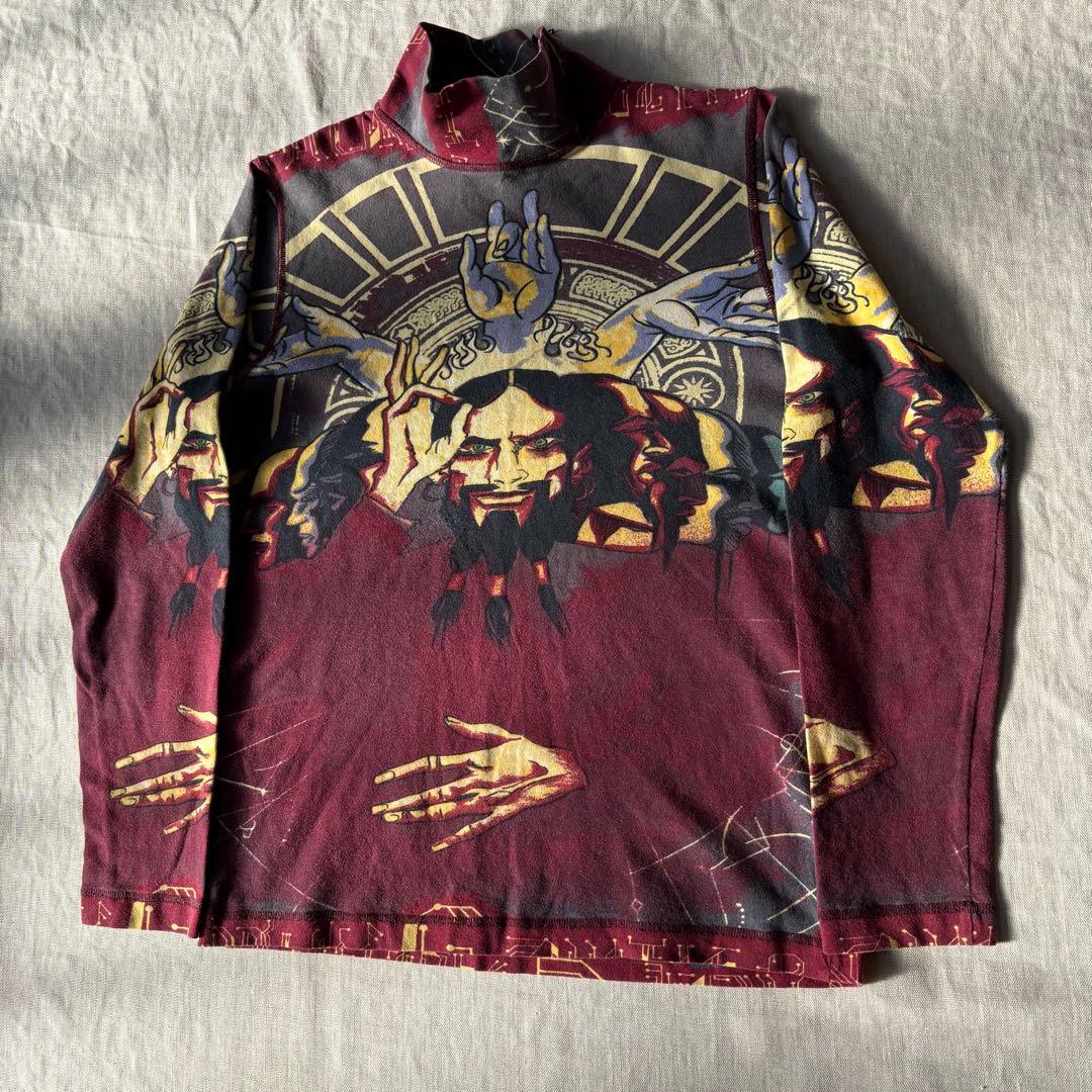 Jean Paul Gaultier ジャンポールゴルチエ 総柄 ロングTシャツ