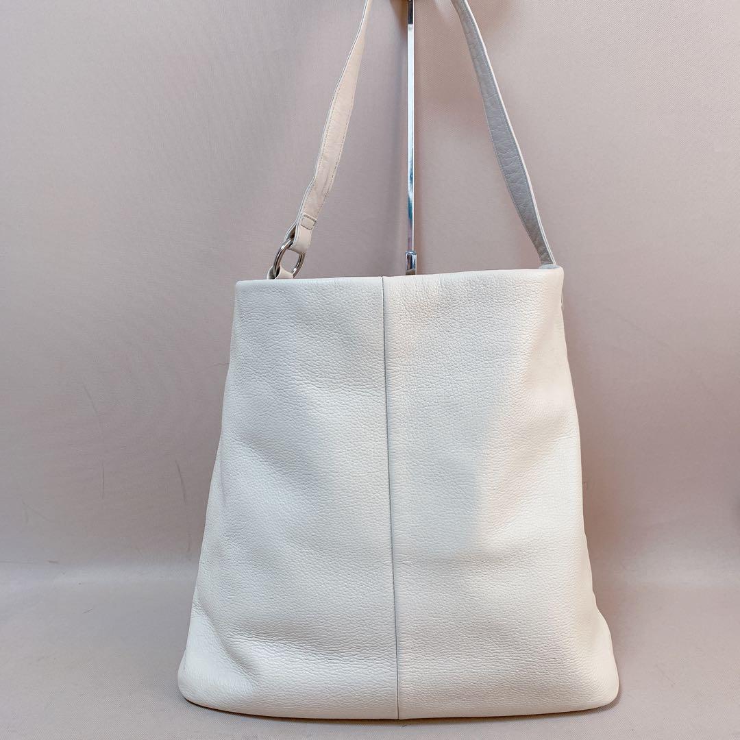 【そら。】russet ソフトレザーワンショルダーバッグ アイボリー