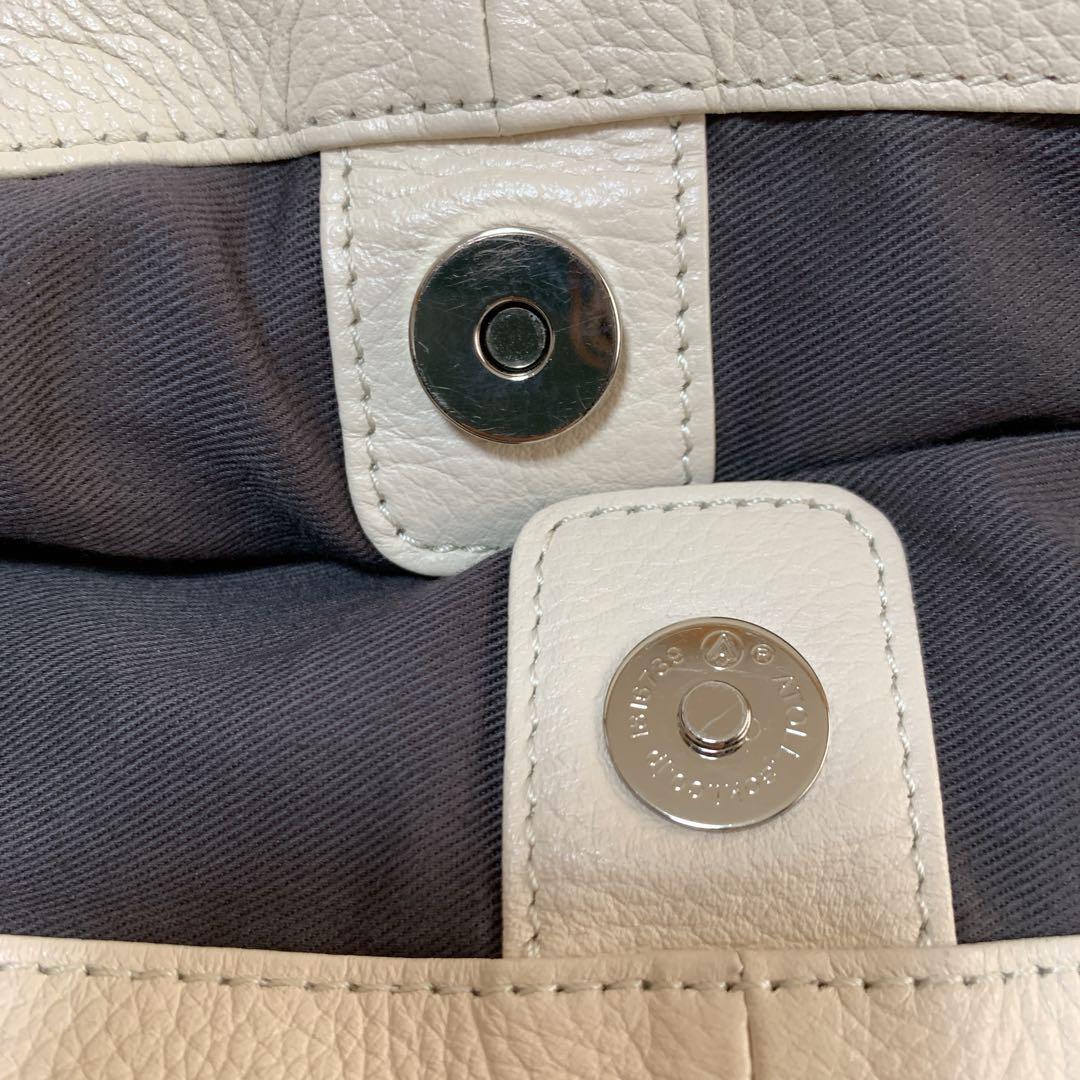 【そら。】russet ソフトレザーワンショルダーバッグ アイボリー