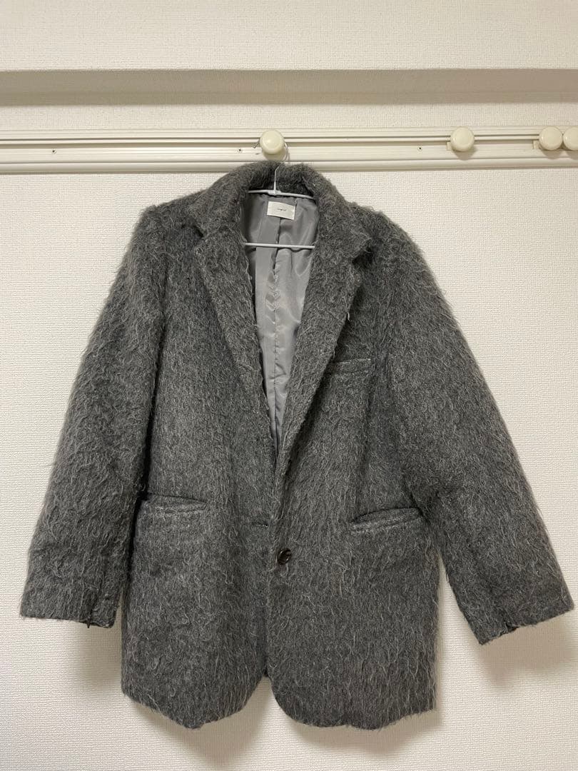 Ungrid 起毛ルーズジャケット グレー Mサイズ