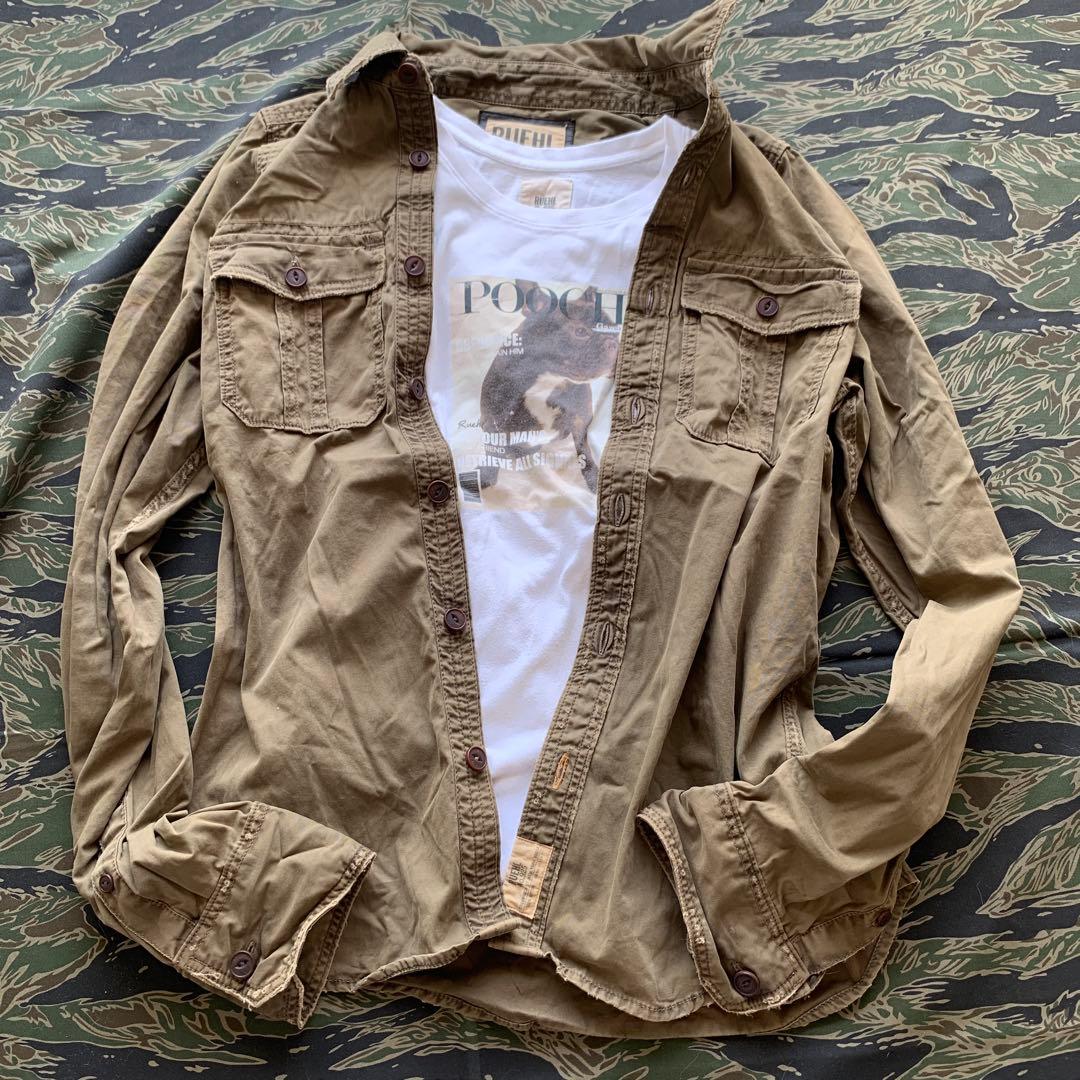 RUEHL No.925 ミリタリーシャツ XXL