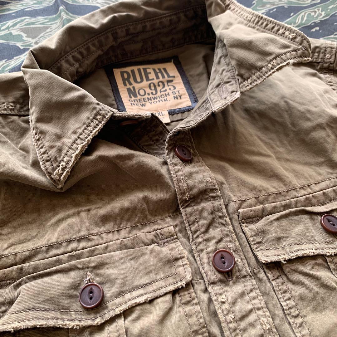 RUEHL No.925 ミリタリーシャツ XXL