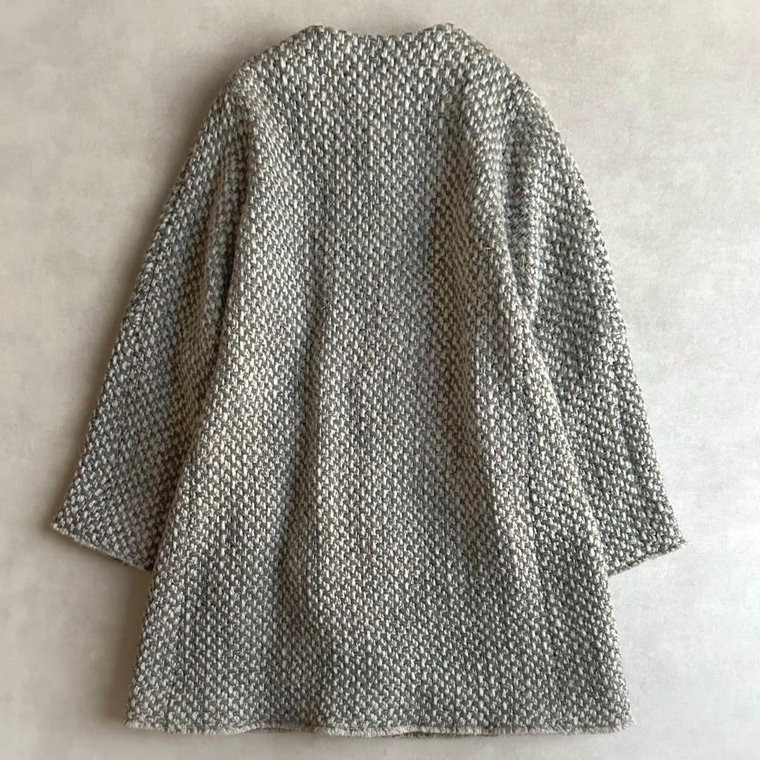 美品▲ Jurgen Lehl ヨーガンレール//ウールコート▲ゆったり グレー