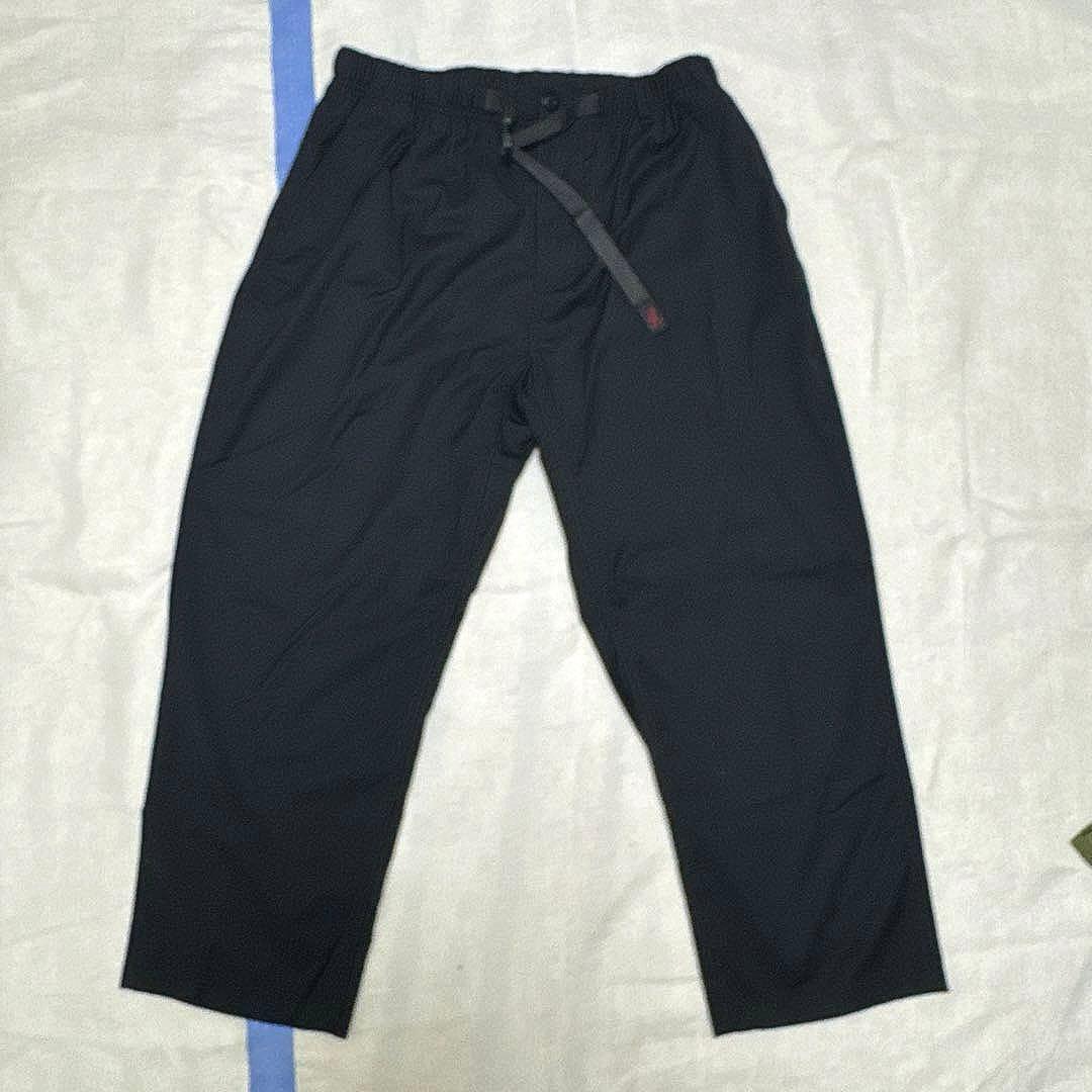 美品❗️グラミチ‼️ギャバジンブラック&ミリタリーワイドパンツ サイズL 2本セット