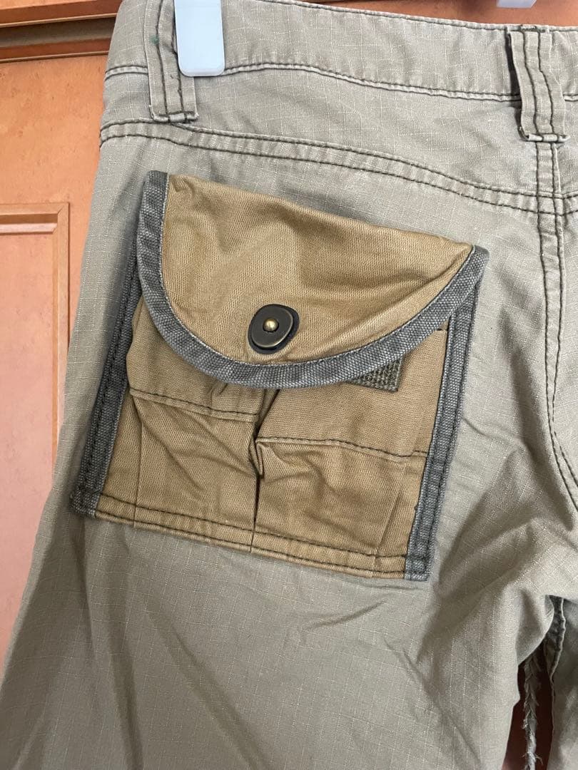 LGB カーキ フレアカーゴパンツ