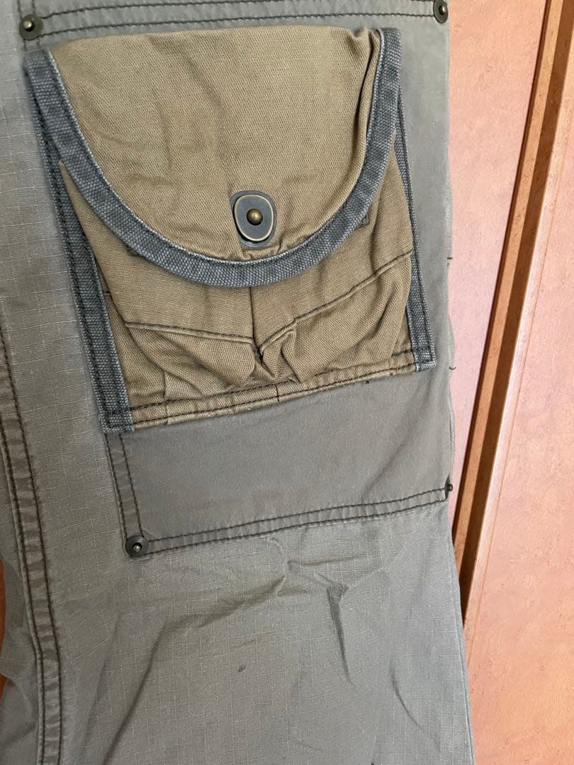 LGB カーキ フレアカーゴパンツ