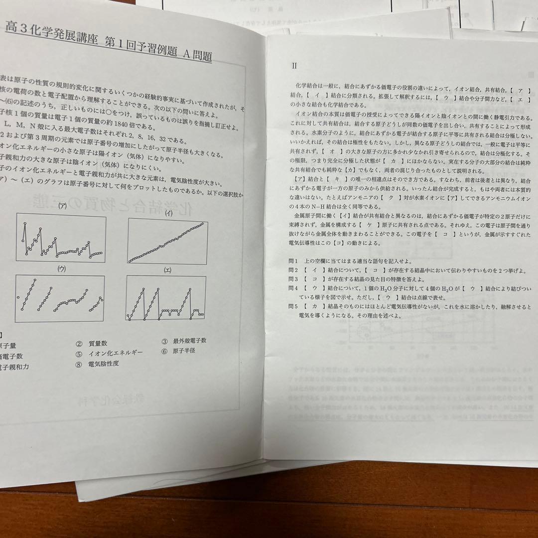 高3鉄緑会　化学発展講座　プリント