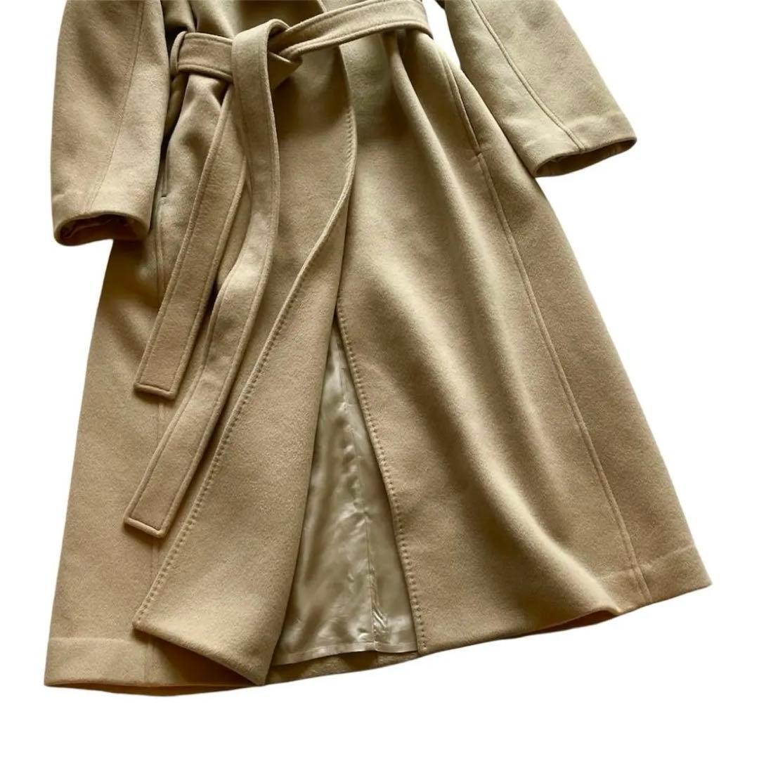 美品✨CELFORD カシミヤ100% ノーカラー ベルテッドコート