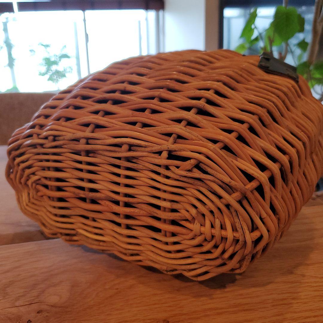 2*3様 ebagos ２本編みバッグ ブライドルレザー×紅籐 BLACK （2