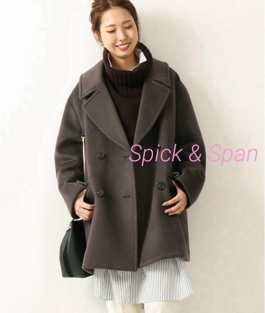 ☆HARU☆スピックアンドスパン ピーコートテーラードショートコート