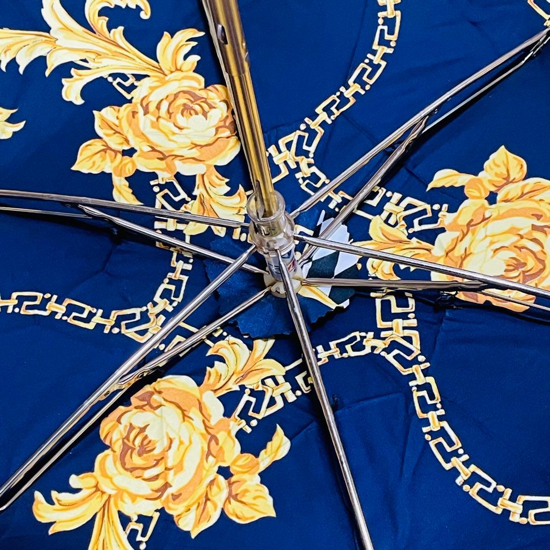 【美品】VERSACE ヴェルサーチ 雨傘 日傘 折り畳み傘