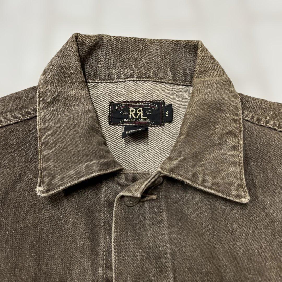 値下げ ダブルアールエル RRL 三ツ星 USA製 先染め 2nd Gジャン M