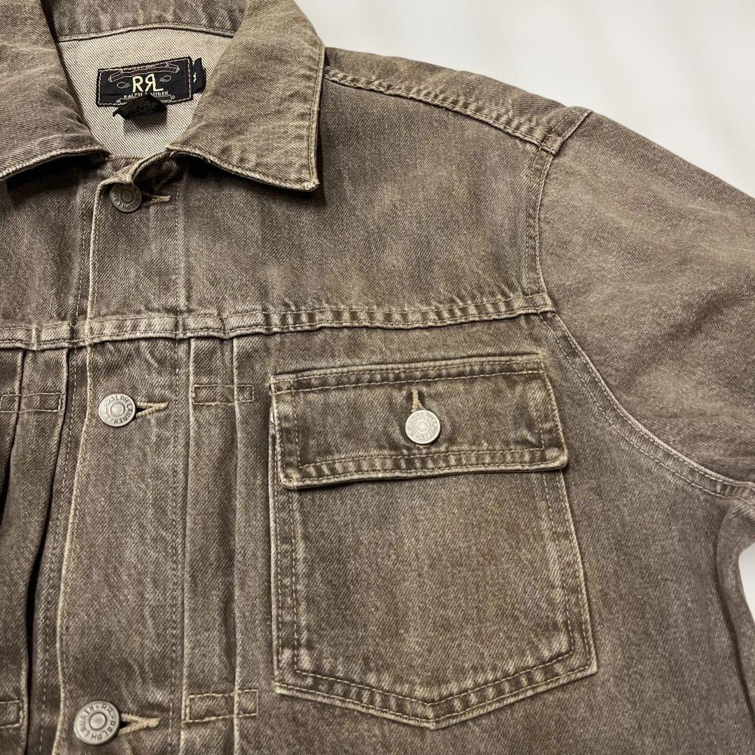 値下げ ダブルアールエル RRL 三ツ星 USA製 先染め 2nd Gジャン M