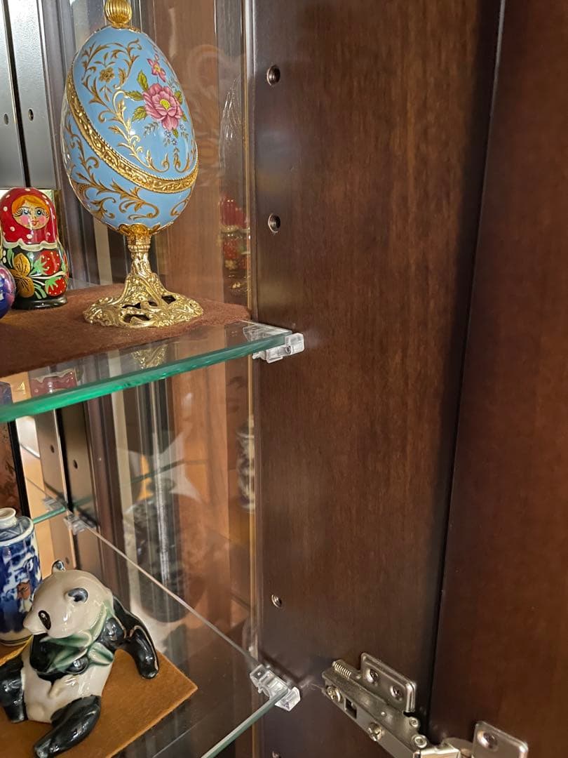 高級 コレクションケース ライト付 コレクションボード ガラスケース 完成品