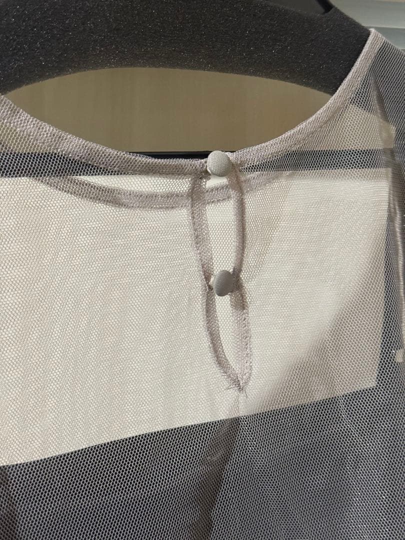 Many wayフリルドレス ブラック×ベージュ