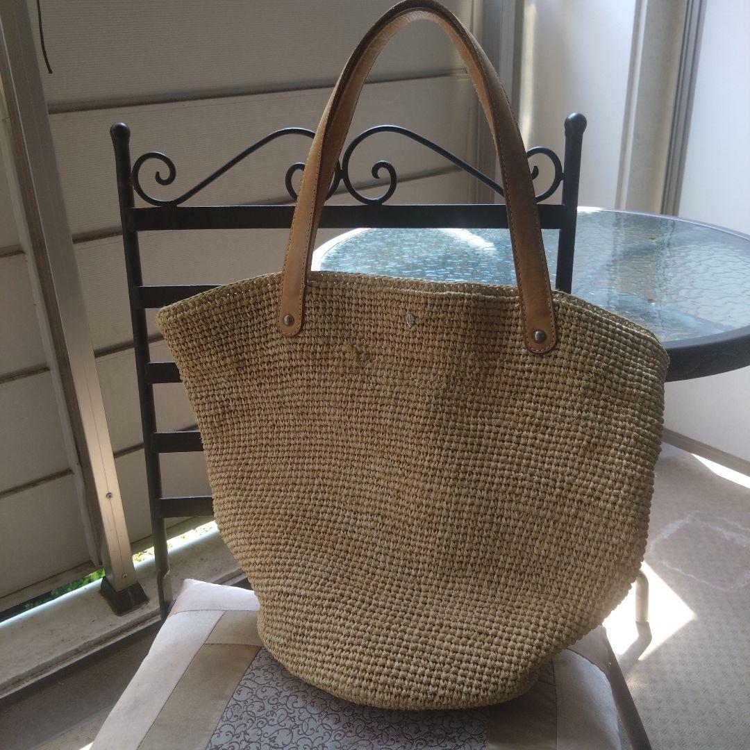 ヘレンカミンスキー　ストロー トートバッグ ベージュ