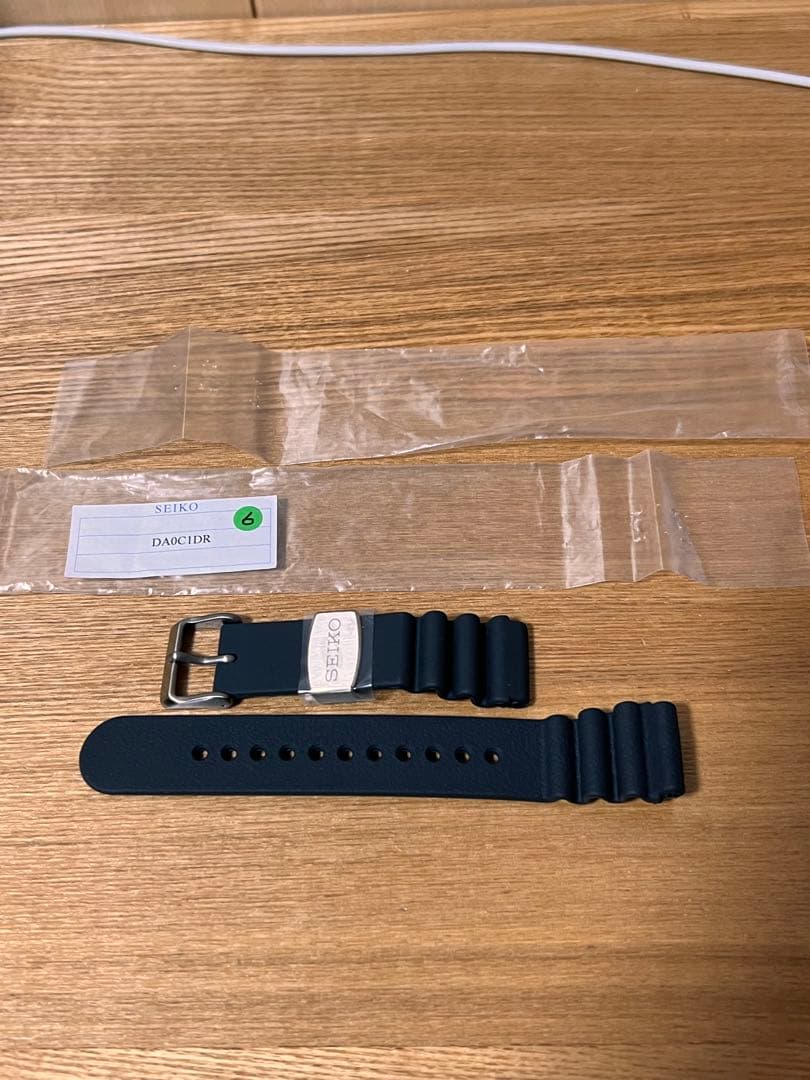SEIKO 純正ウレタンバンド　DA0C1DR 長期保管未使用品（2）