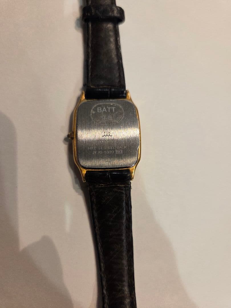 【美品】セイコーCredor ゴールド スクエア腕時計