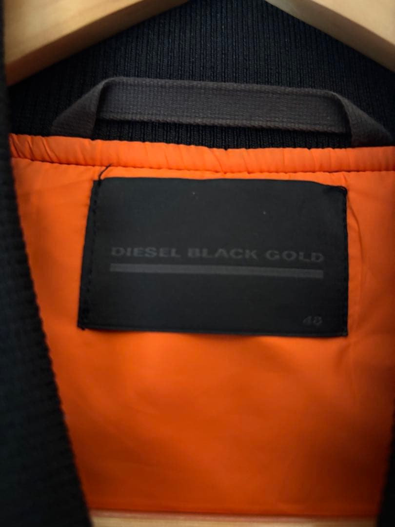 ディーゼル diesel Black gold MA-1 サイズ48 ブラック